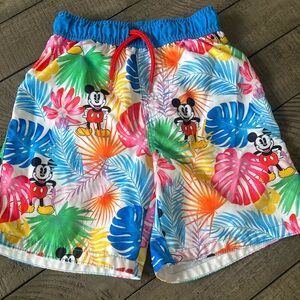 Disney Boys 5/6 Mickey Tropical swim trunks